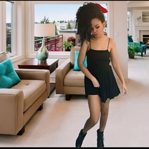 Mini Black jumpsuit/Dress - Picture 2 of 10